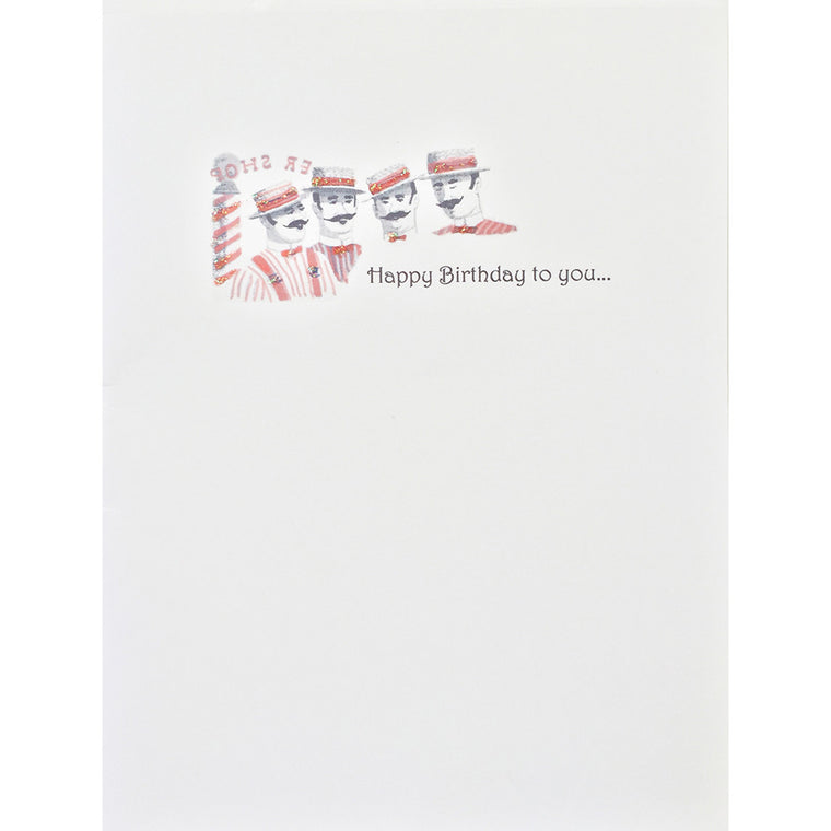 Birthday Card Barber Shop Quartet - Lumia Designs