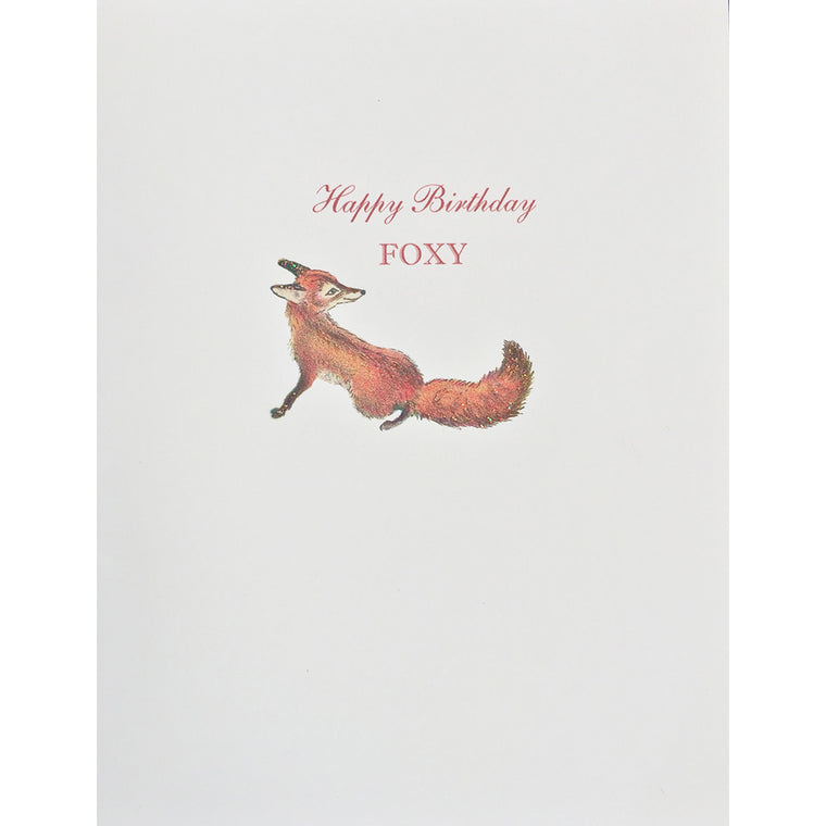 Greeting Card Foxy Birthday - Lumia Designs