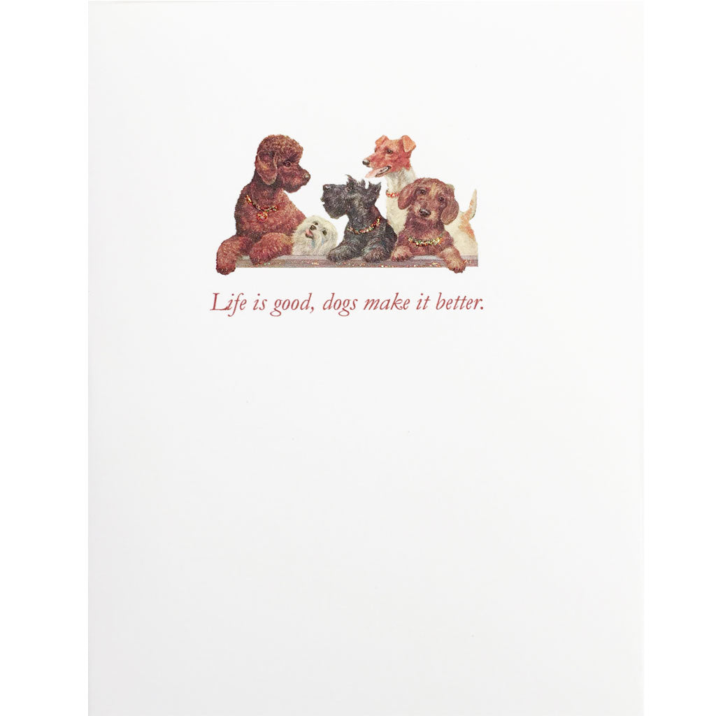 Dog greeting card. Lumia Designs