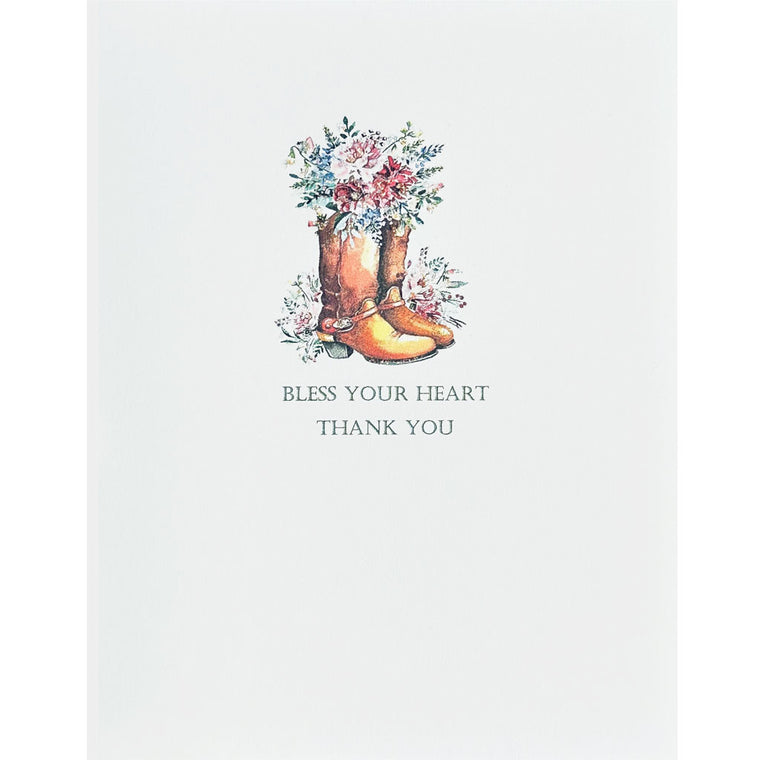 Cowboy Boots Thank You Card