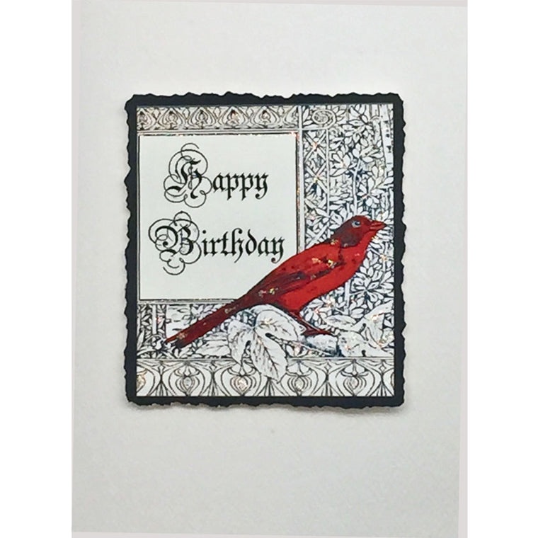 Cardinal Birthday Card