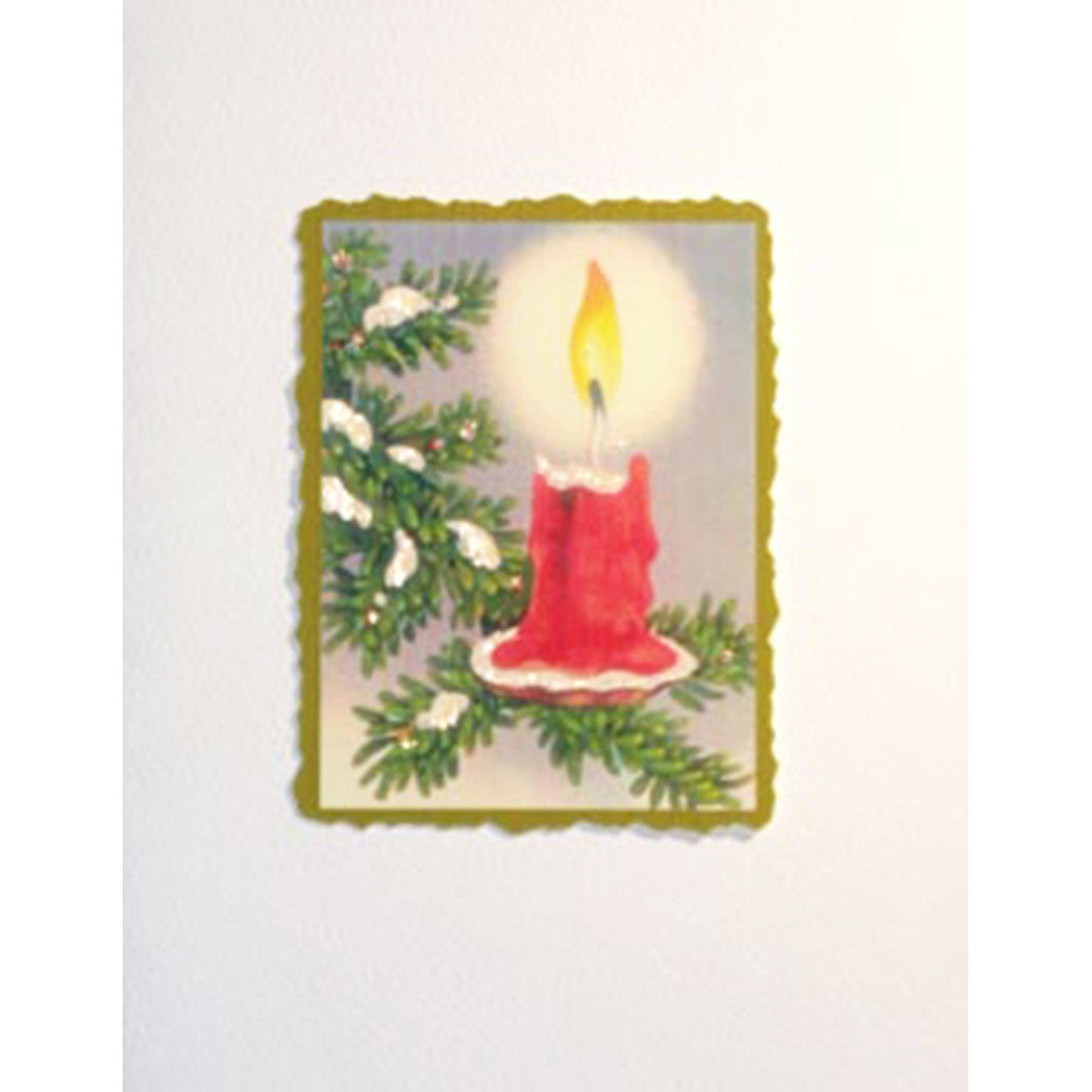 Greeting Card Candle on Branch - Lumia Designs