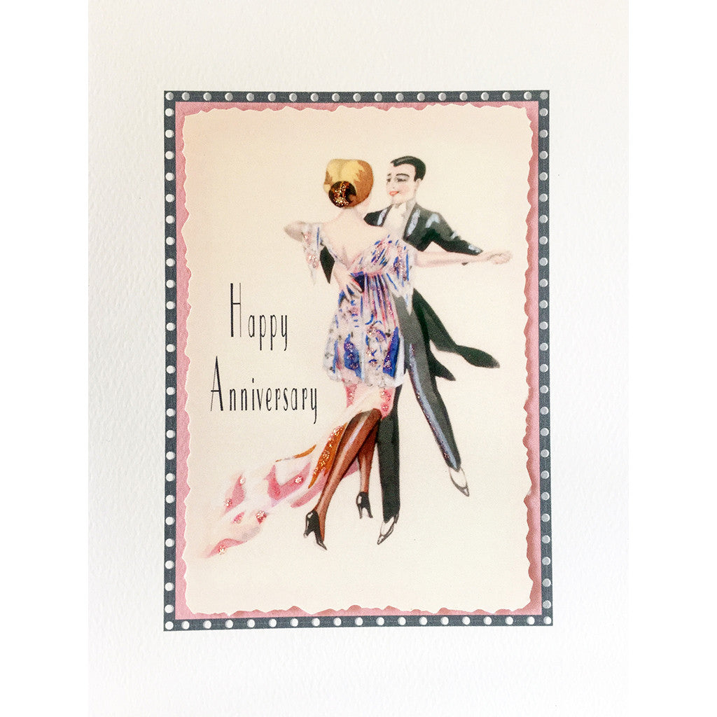Greeting Card Dancers Anniversary - Lumia Designs