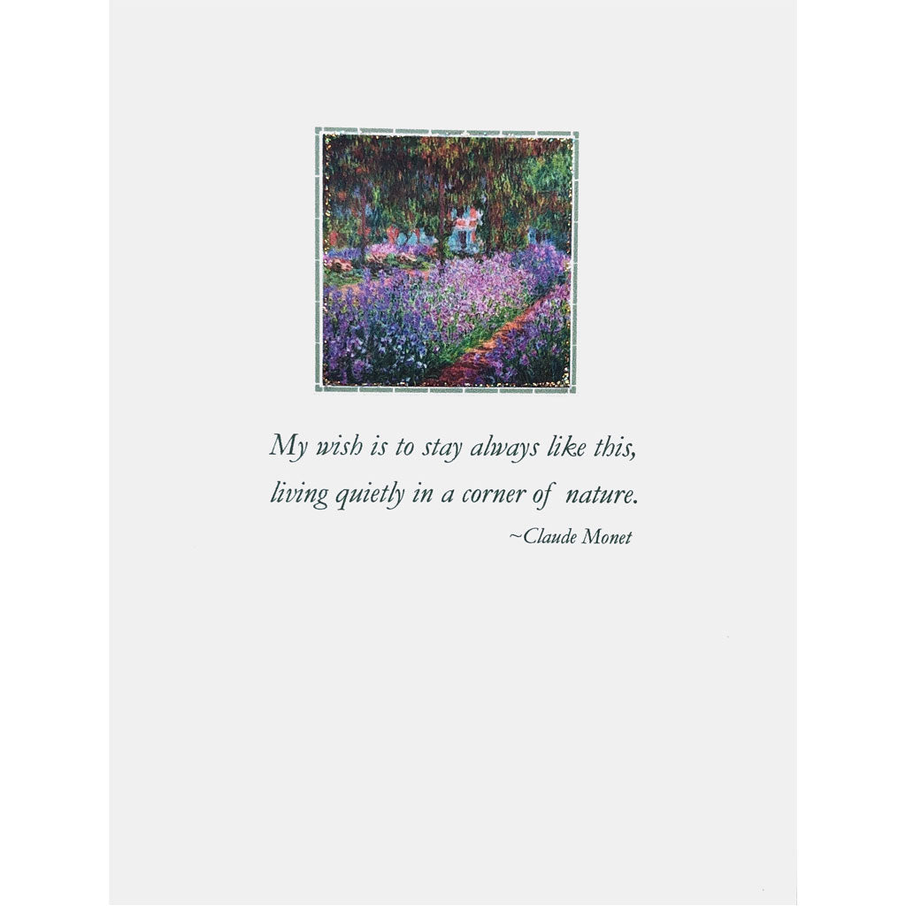Monet Garden Card
