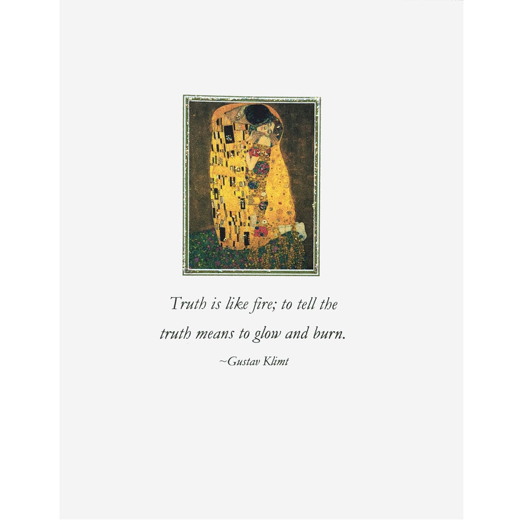 The Kiss Klimt Quote Card