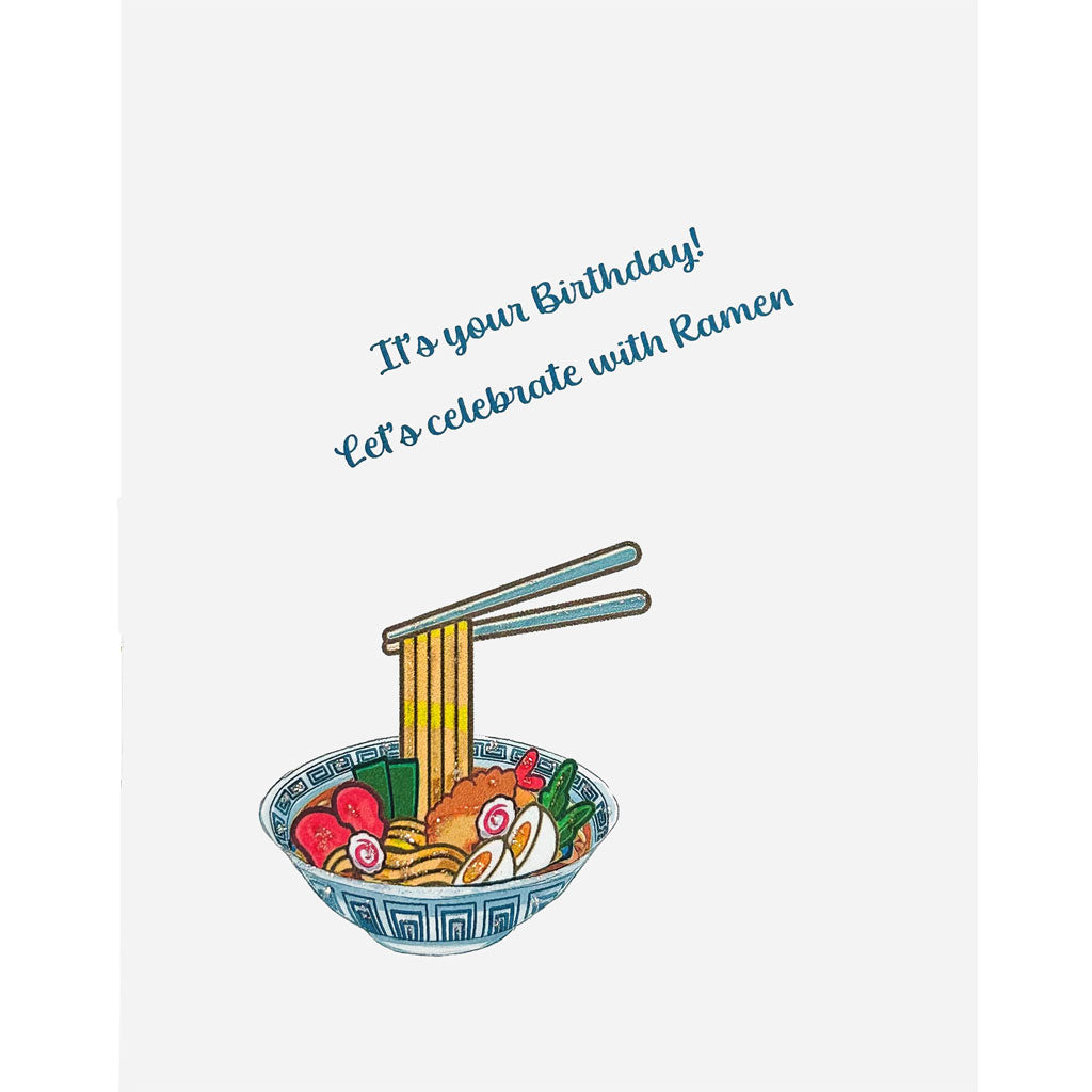 Ramen Birthday Card