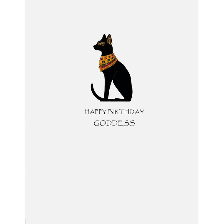 Cat Goddess Birthday Card
