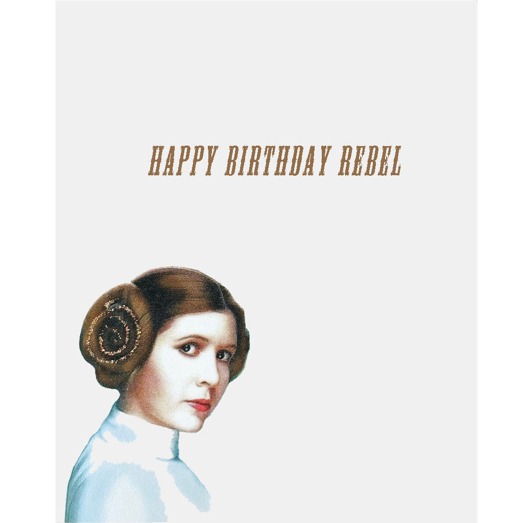 Princess Leia Birthday Card