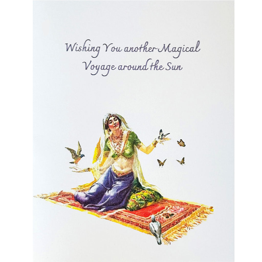 Magic Carpet Birthday Card