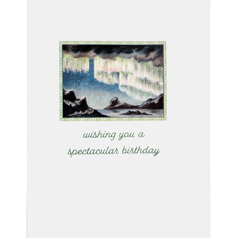 Aurora Borealis Birthday Card