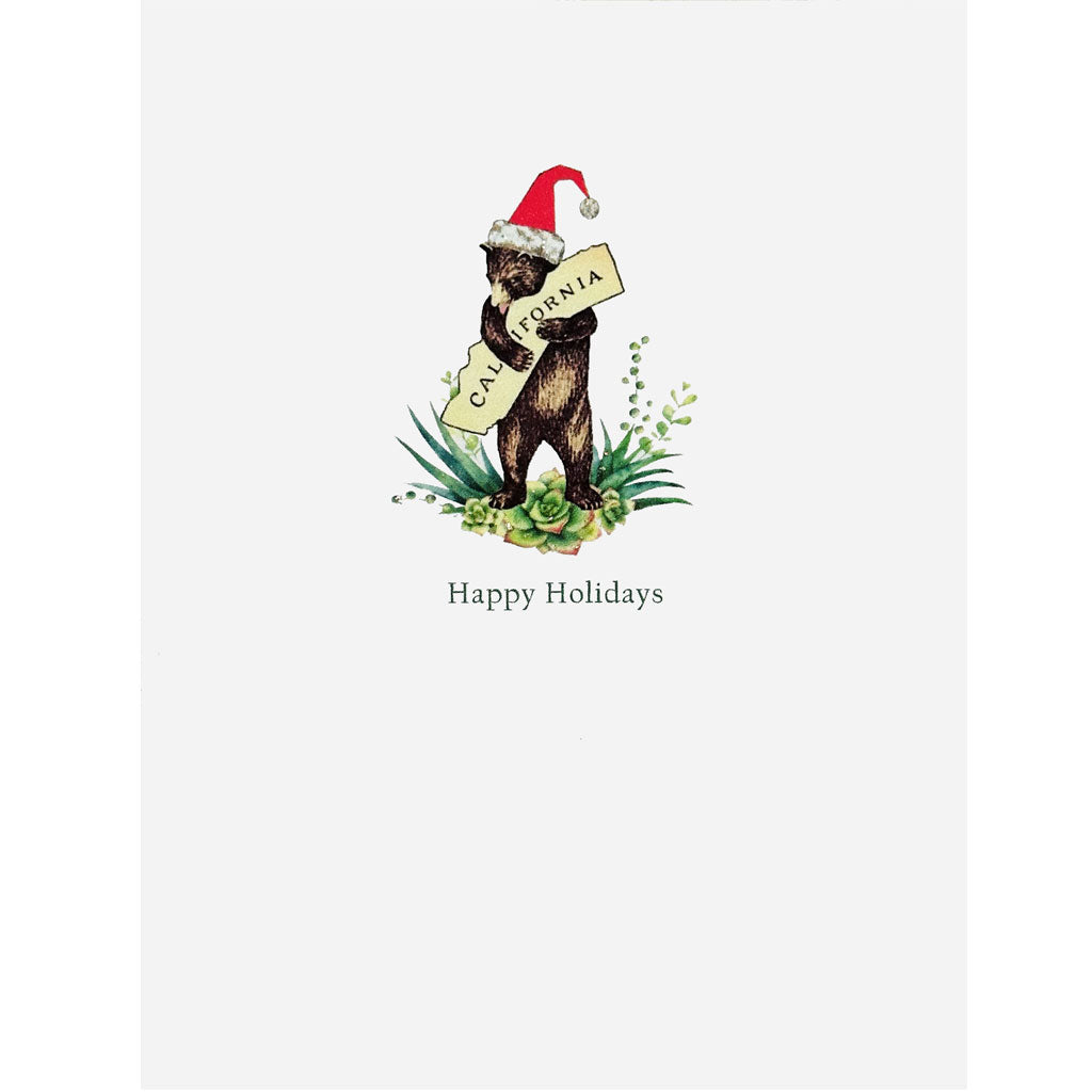 California Bear Hug Holiday Card