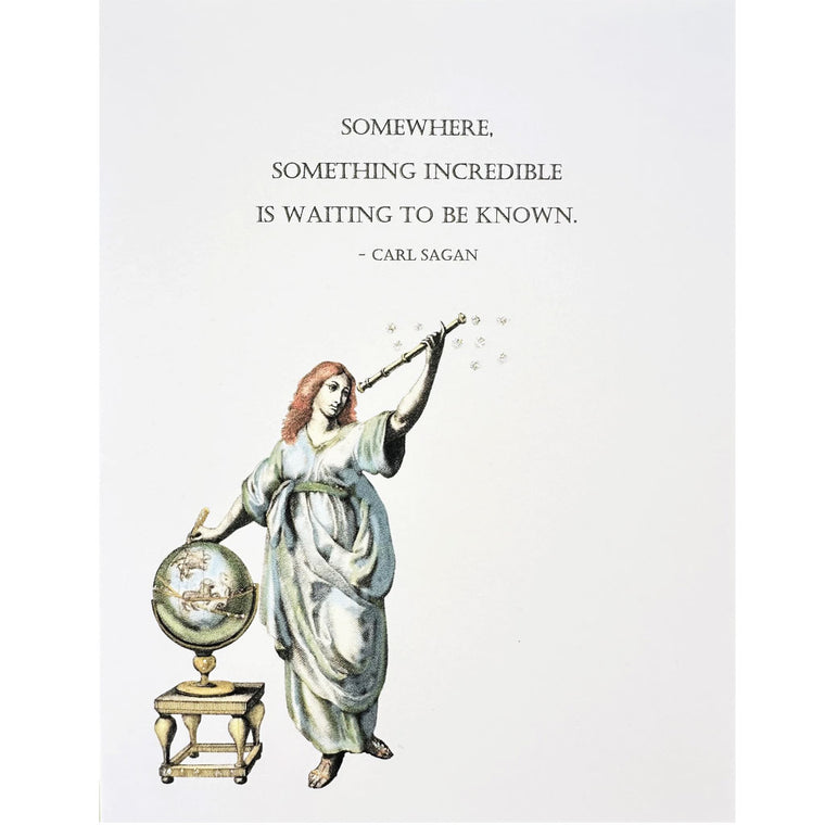 Something Incredible Carl Sagan Card