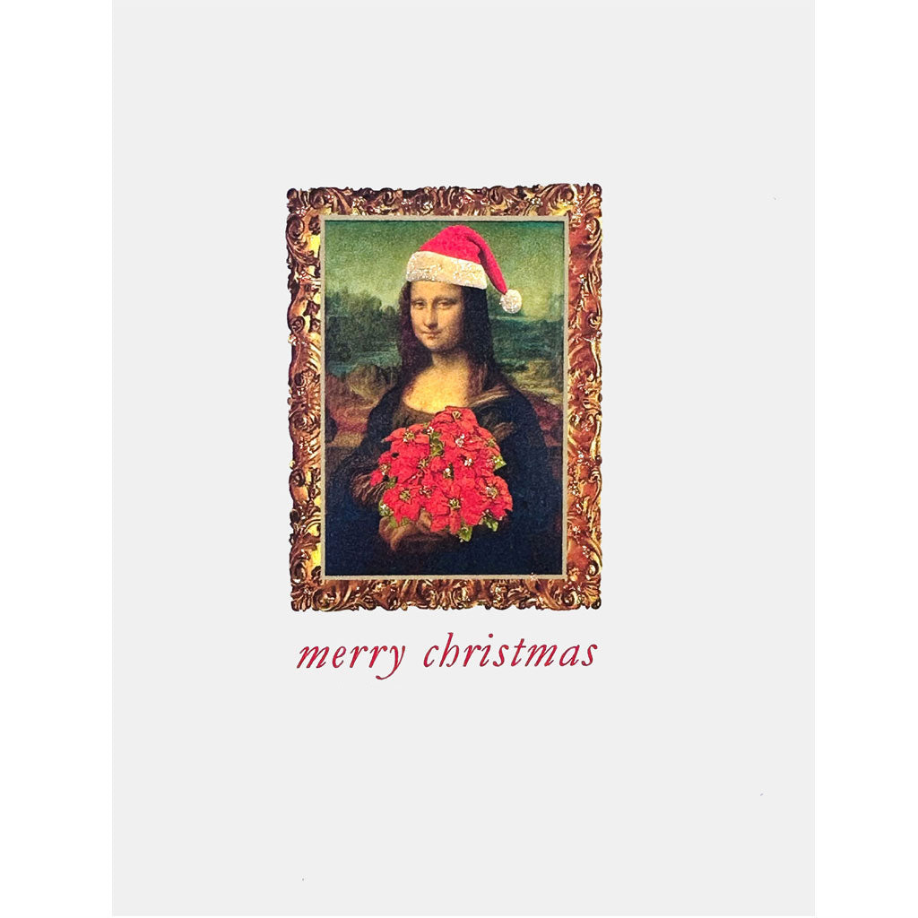Mona Lisa Christmas Card