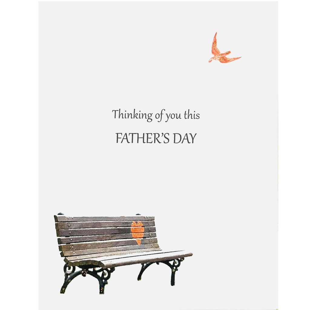 Park Bench Father's Day Sympathy Card