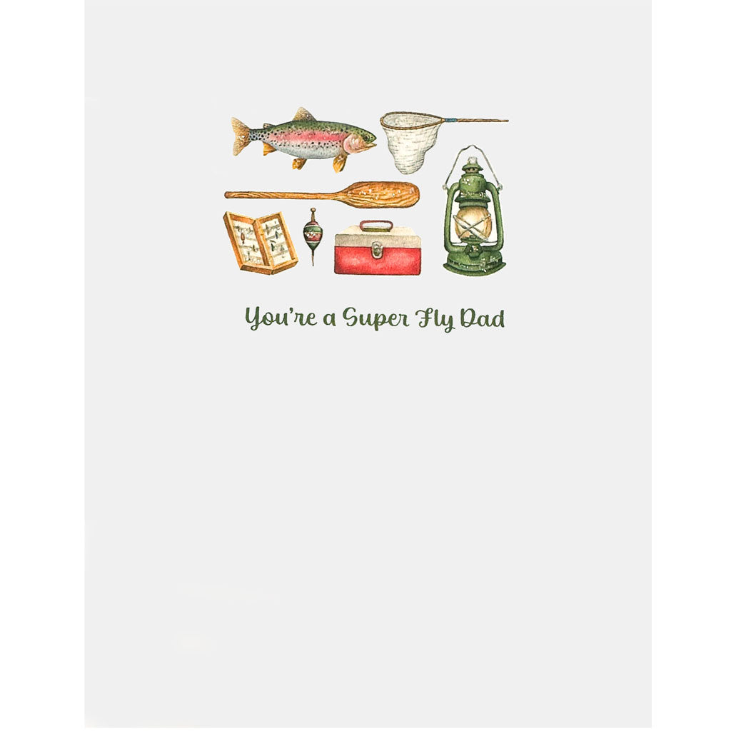 Fly Fishing Father's Day Card