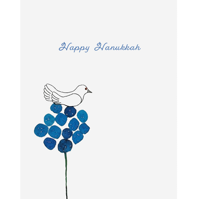 Dove Hanukkah Card