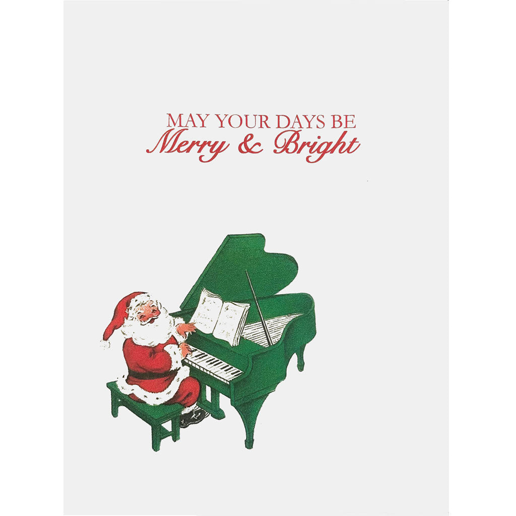 Santa Piano Holiday Card