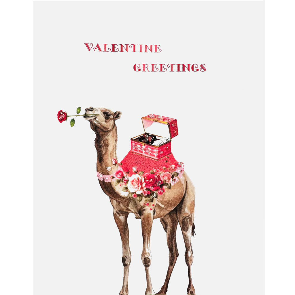 Camel Valentine's Day Card