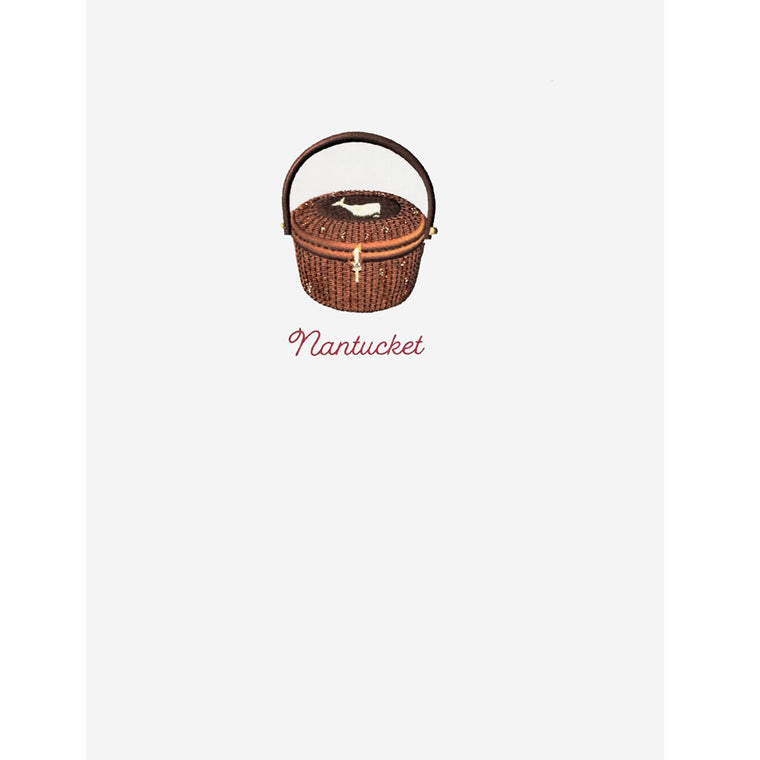 Nantucket Lightship Basket Card
