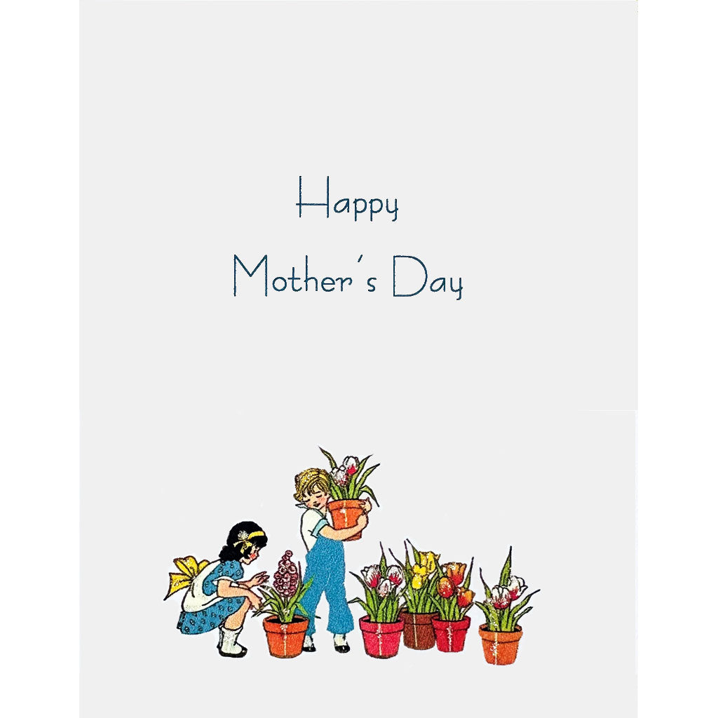 Children with Tulips Mother's Day Card