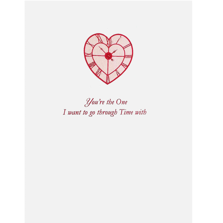 Heart Clock Love Card