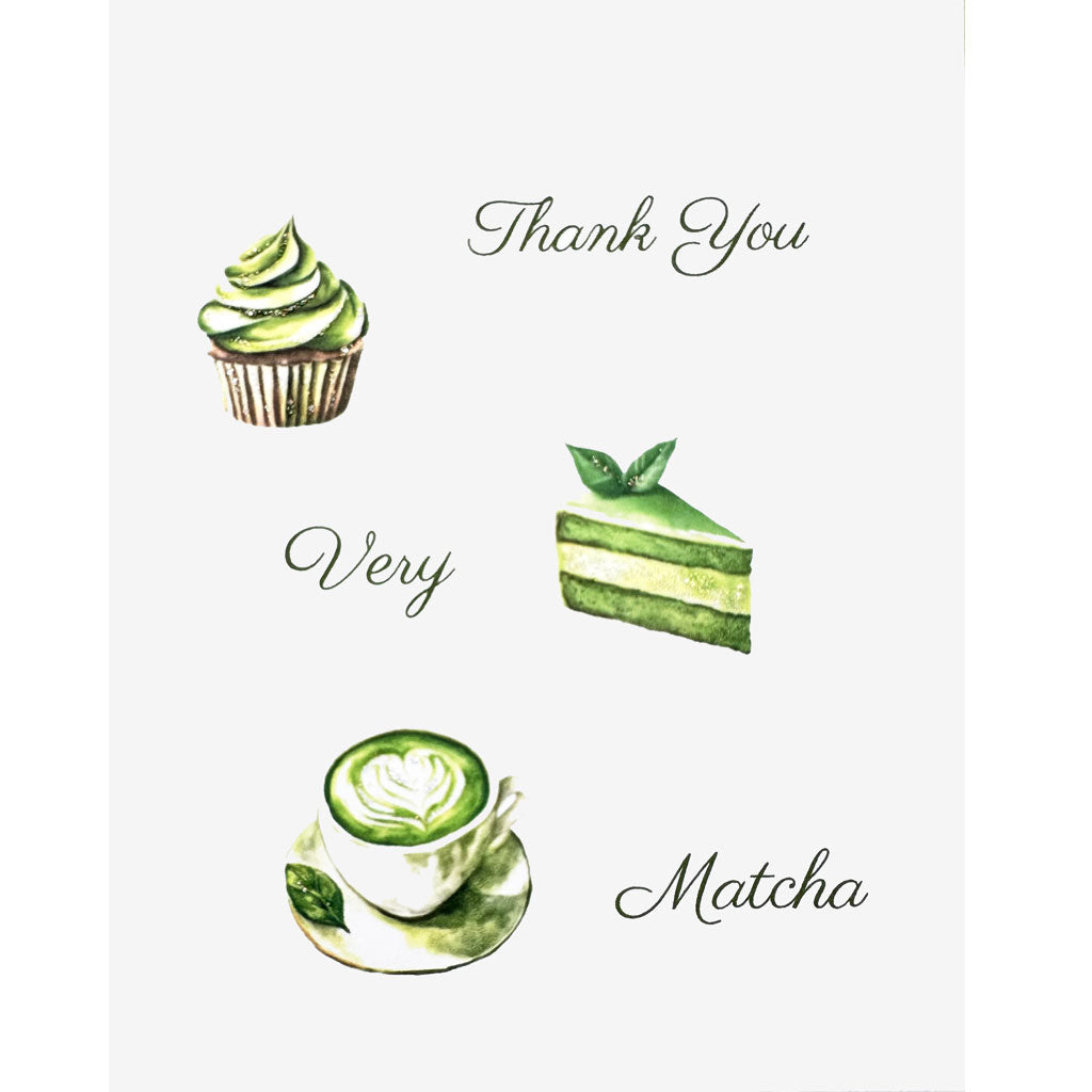 Matcha Thank You Card