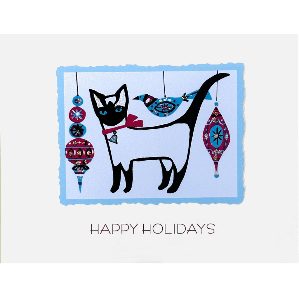 Mod Cat Holiday Card