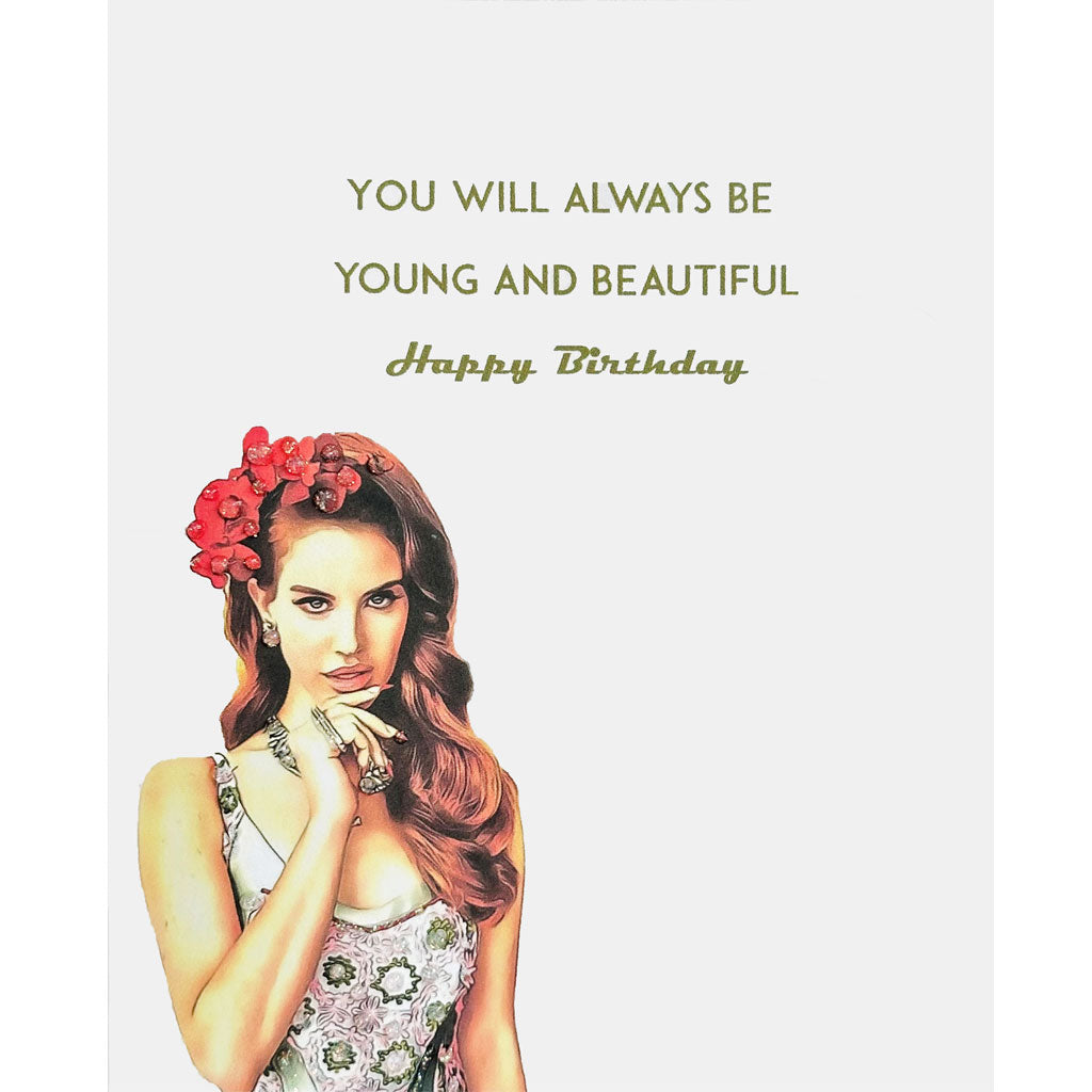 Lana Del Rey Birthday Card