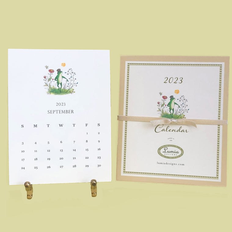 2023 Calendar With Brass Easel