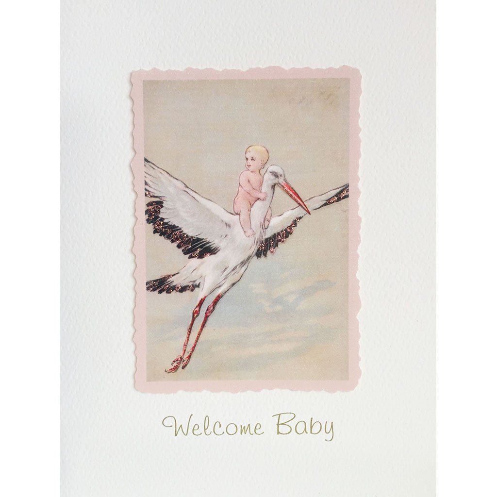 Greeting Card Stork BA-04 - Lumia Designs