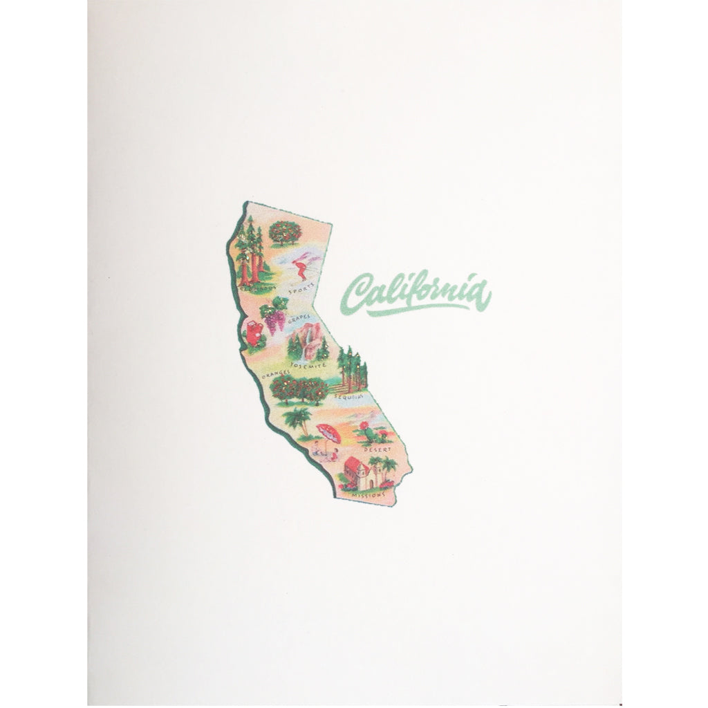 California Map Everyday card