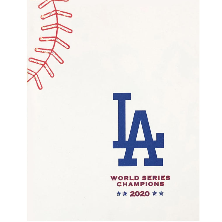 LA Dodgers 2020 Champs Baseball Card