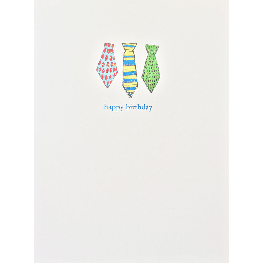 Greeting Card Neckties Birthday - Lumia Designs