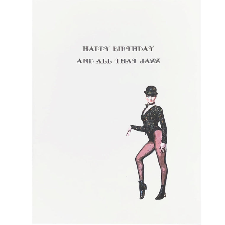All That Jazz Birthday Card