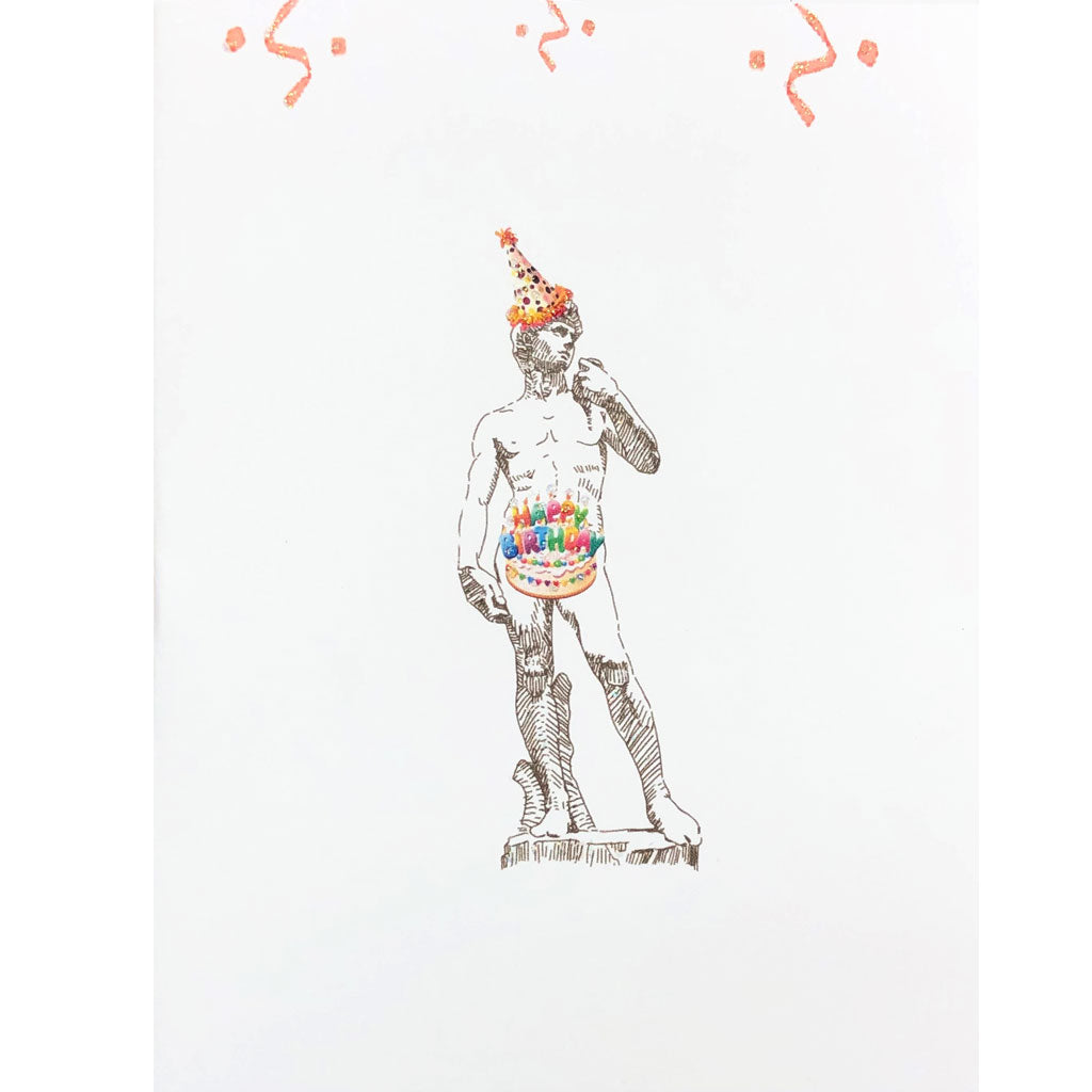 Michelangelo David Birthday Card