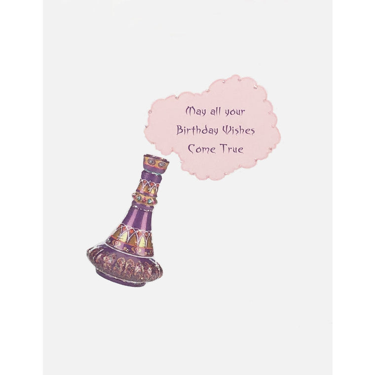 Genie Bottle Birthday Card