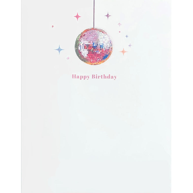 Disco Ball Birthday Card