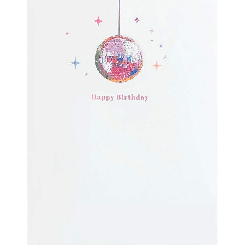 Disco Ball Birthday Card