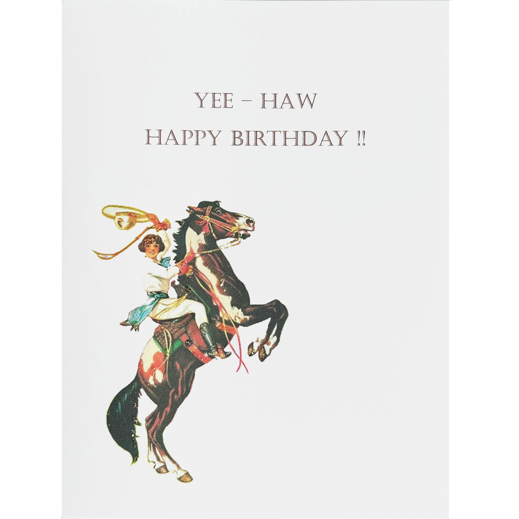 Cowgirl Birthday Card