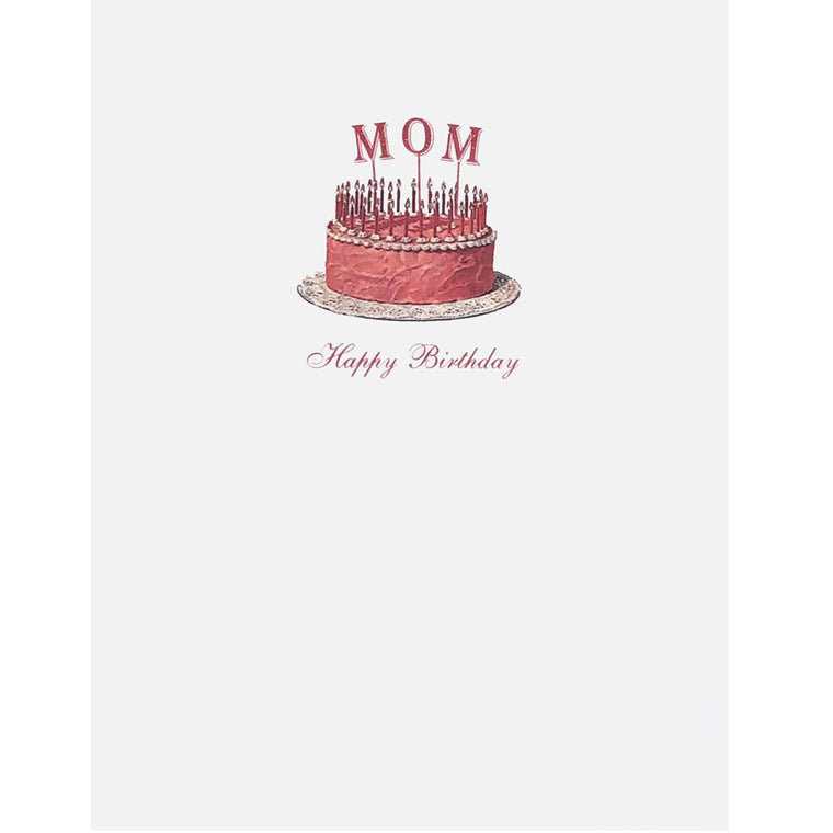 Mom Birthday Cake Card
