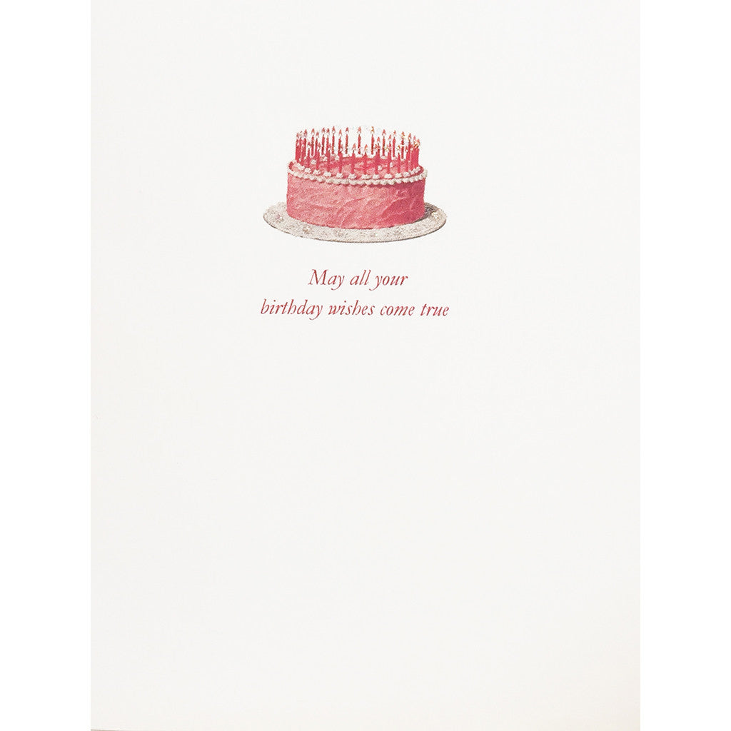 Greeting Card Pink Cake Wishes - Lumia Designs