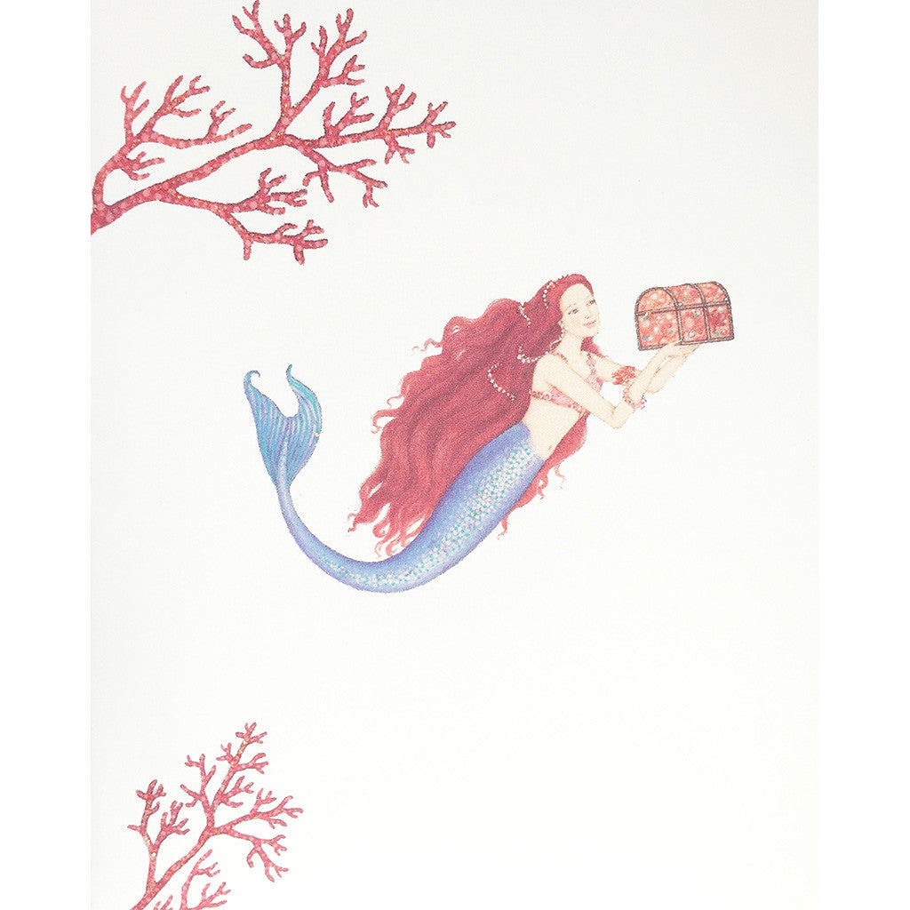 Greeting Card Treasure Mermaid Blank - Lumia Designs