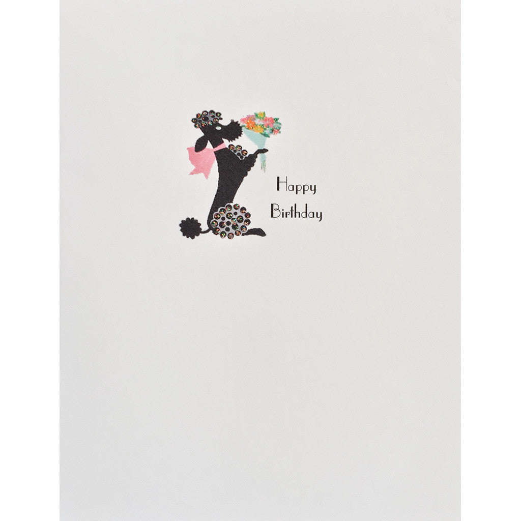Greeting Card Poodle Birthday - Lumia Designs
