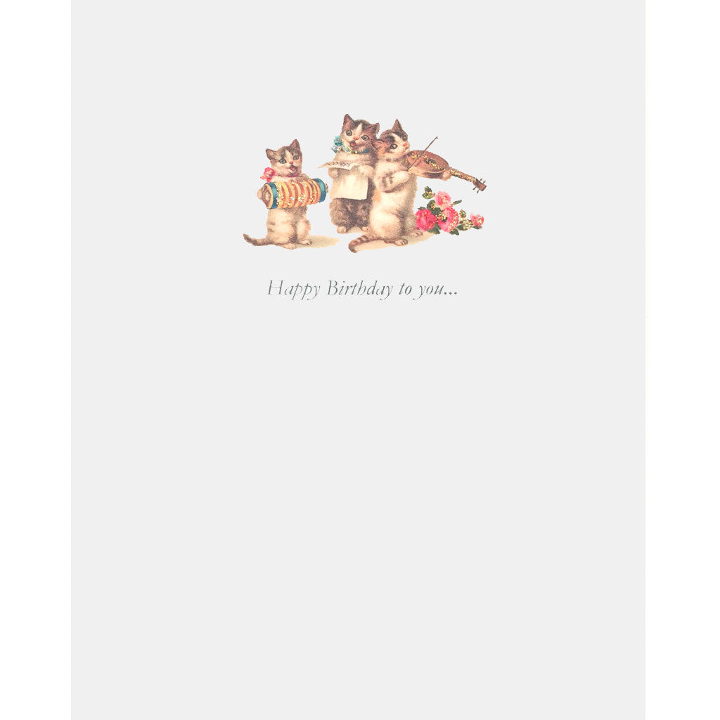 Cat Trio Birthday Card - Lumia Designs