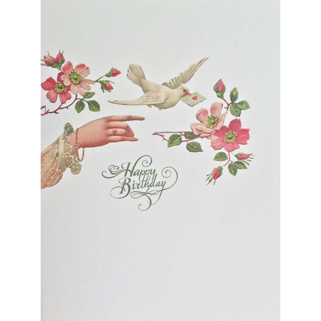 Greeting Card Hand with Dove - Lumia Designs