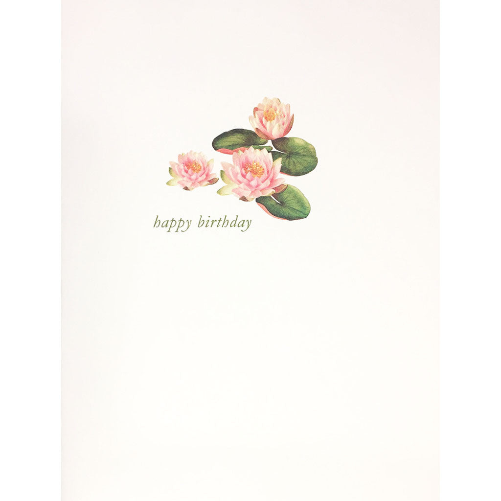 Greeting Card Lotus Birthday - Lumia Designs