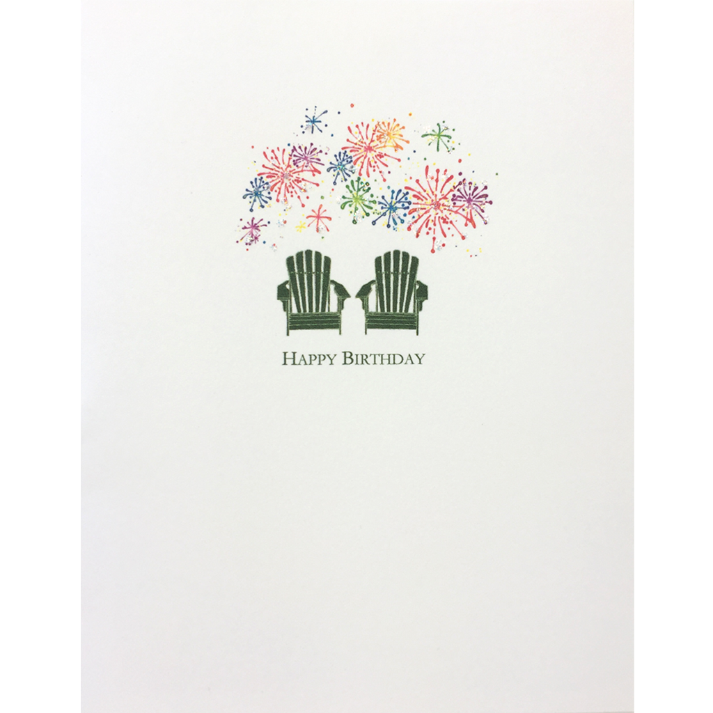 Fireworks Birthday Card