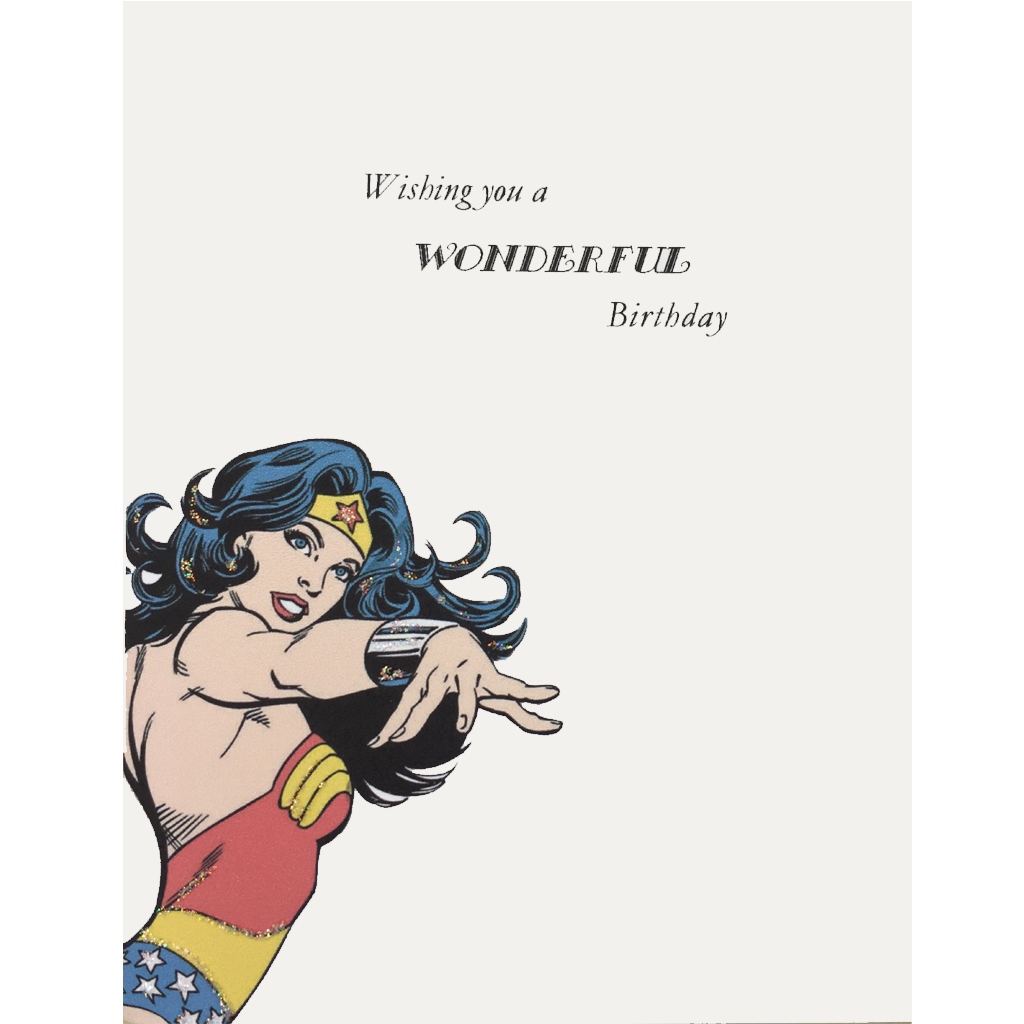 Wonder Woman Birthday Card