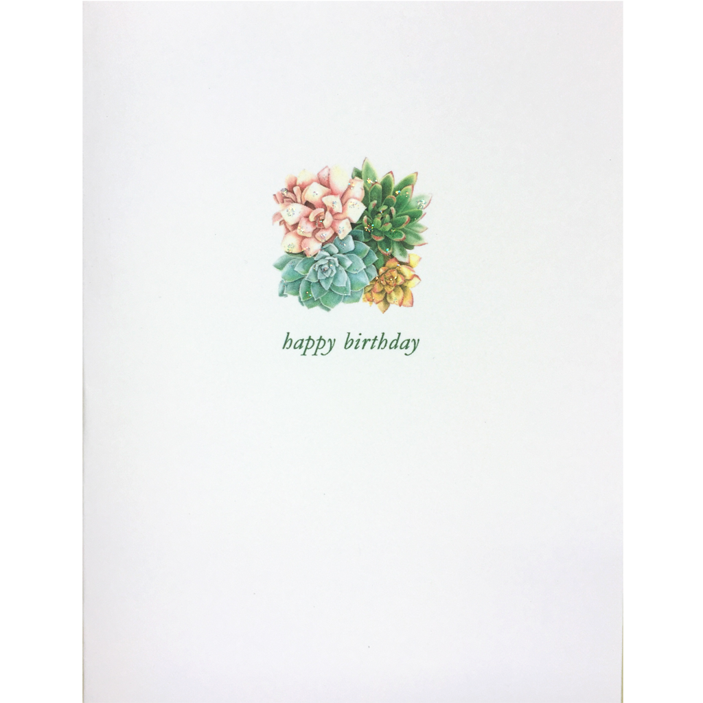 succulent birthday card Succulent Birthday Card