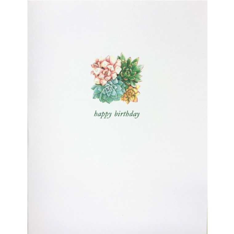 Succulent Birthday Card